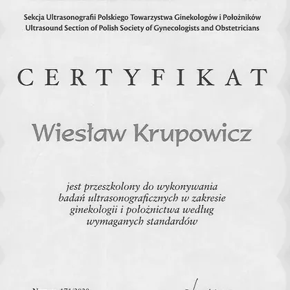 Certyfikat 70